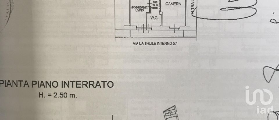 Three-room apartment of 43 sq m in Torino (10141)