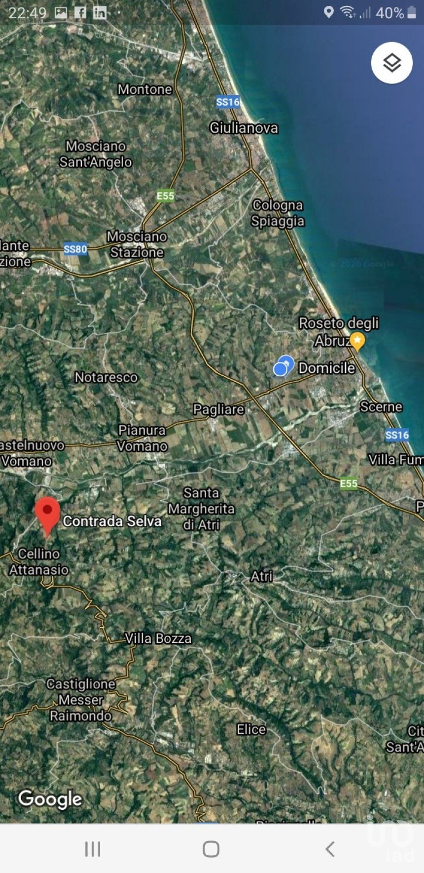 Land of 31,565 m² in Cellino Attanasio (64036)