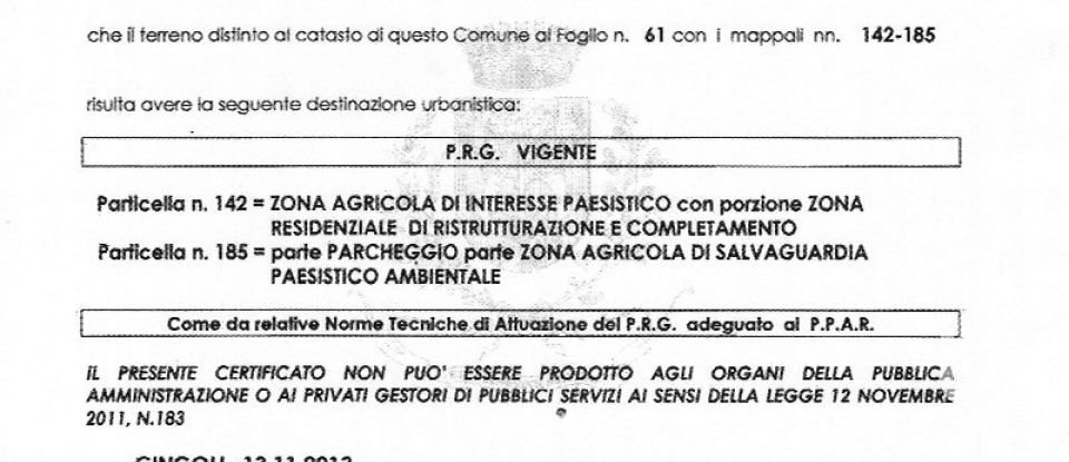 Building land of 4,810 sq m in Cingoli (62011)