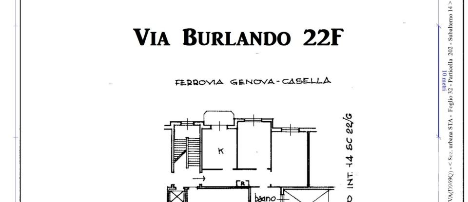 Four-room apartment of 62 sq m in Genova (16137)