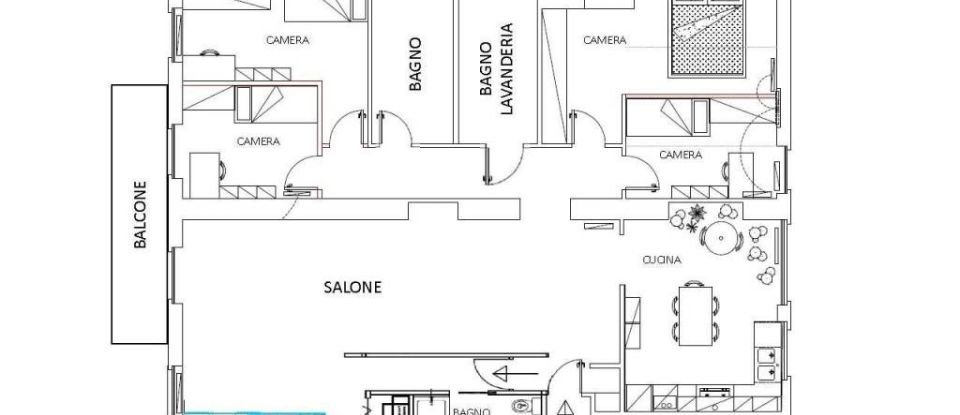 Apartment 6 rooms of 150 m² in Torino (10128)