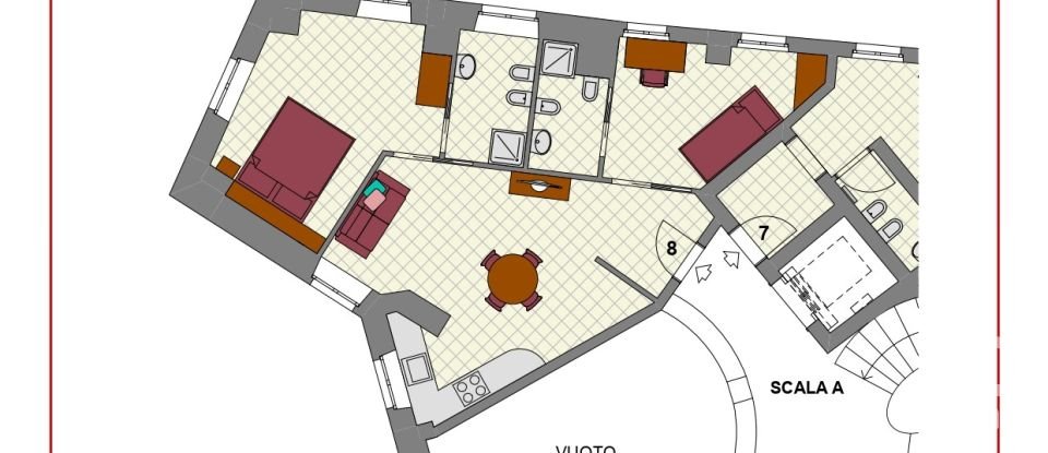 Three-room apartment of 61 m² in Tivoli (00019)