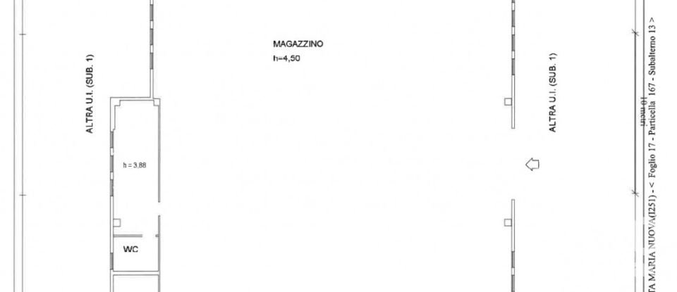 Warehouse of 672 m² in Santa Maria Nuova (60030)