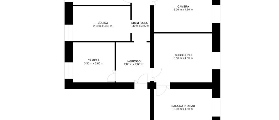 Quadrilocale di 130 m² a Roma (00184)