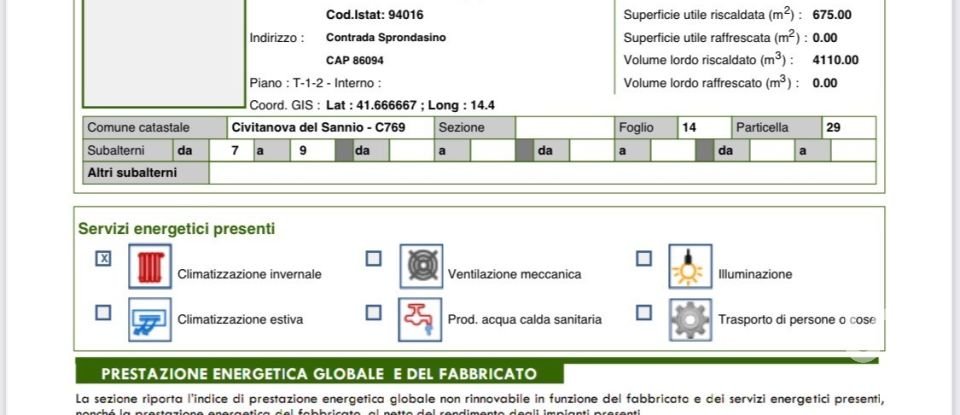 Hotel-restaurant of 768 m² in Civitanova del Sannio (86094)