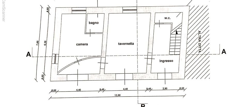 Town house 11 rooms of 270 m² in Civita (87010)