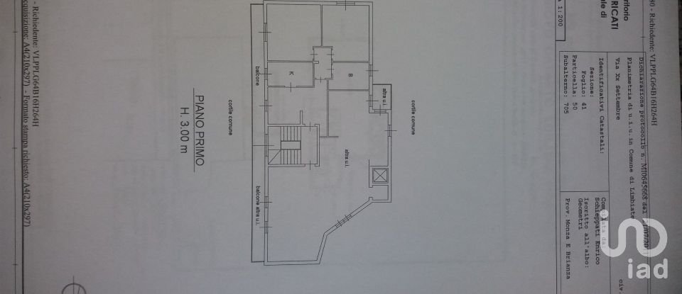Three-room apartment of 97 m² in Limbiate (20812)