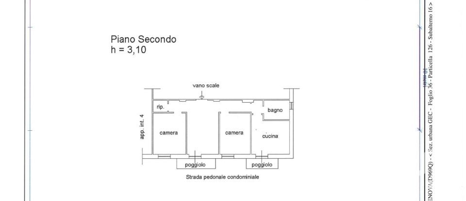 Apartment 6 rooms of 79 m² in Genova (16137)