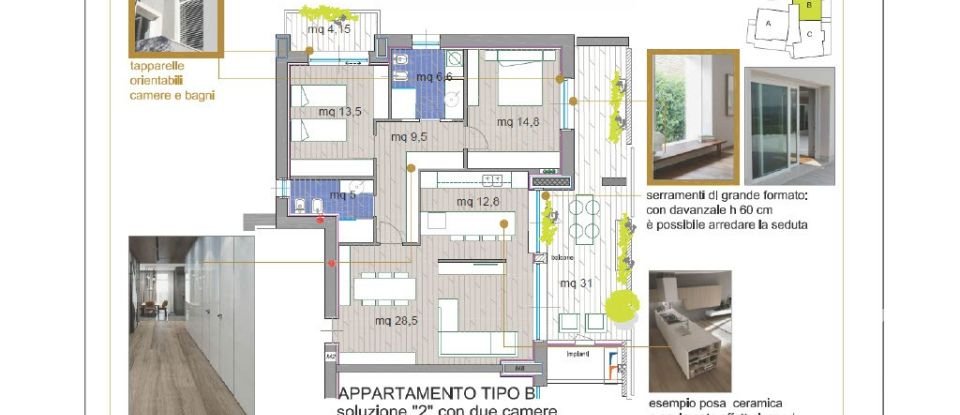 Three-room apartment of 148 m² in Giussano (20833)