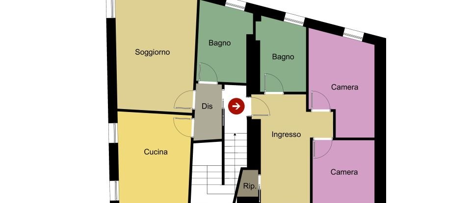 Four-room apartment of 88 m² in Osimo (60027)