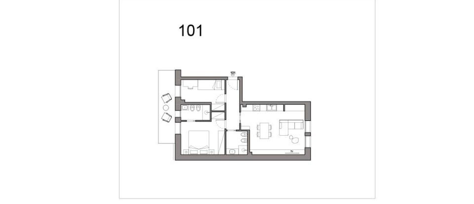 Three-room apartment of 85 m² in Milano (20126)