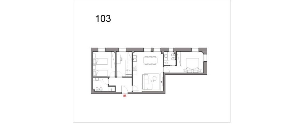 Four-room apartment of 100 m² in Milano (20126)