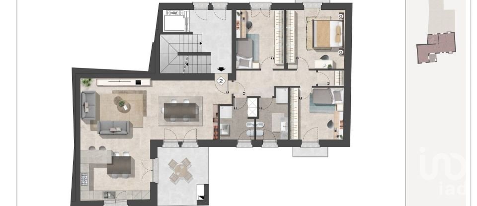 Four-room apartment of 210 m² in Bussolengo (37012)