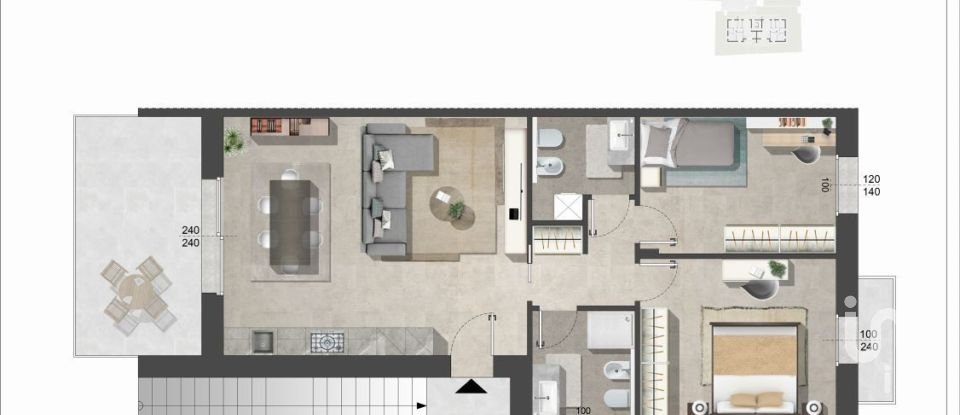 Three-room apartment of 124 m² in Pescantina (37026)