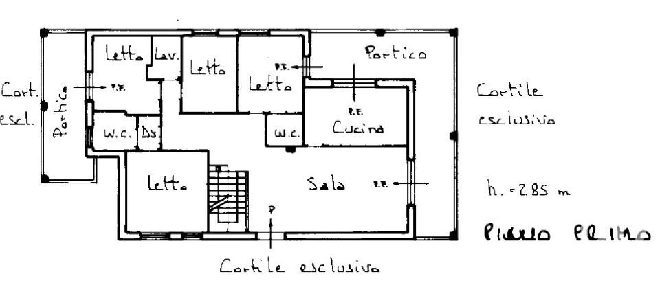 Four-room apartment of 100 m² in Valenza (15048)