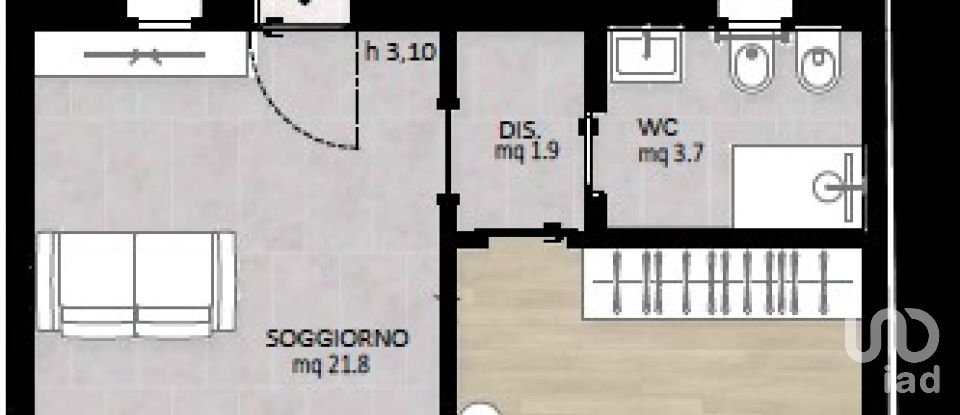 Two-room apartment of 65 m² in Sanremo (18038)