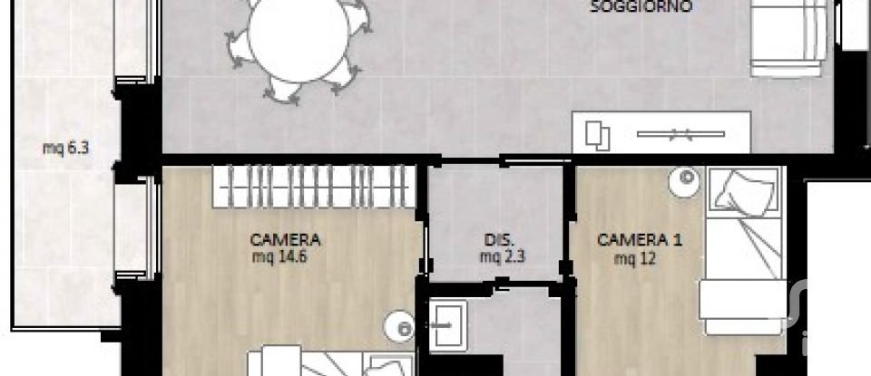 Three-room apartment of 100 m² in Sanremo (18038)