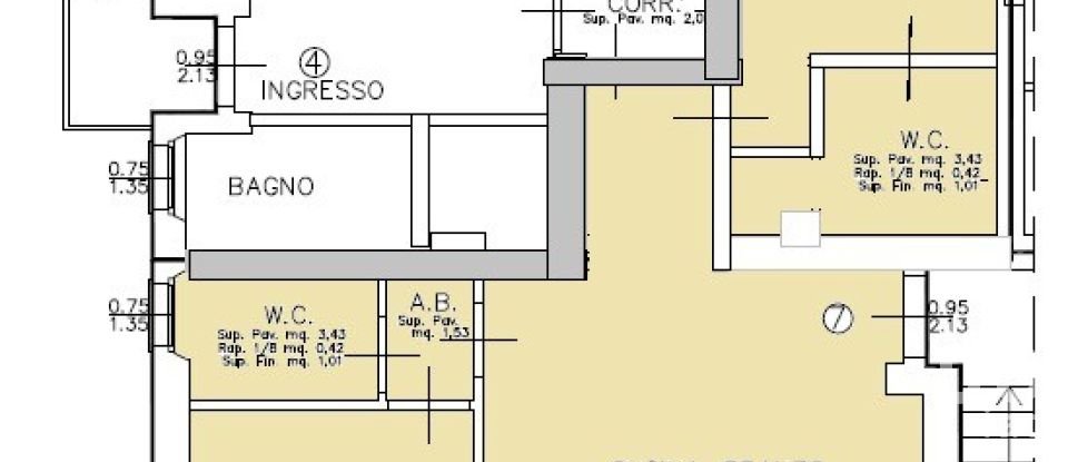 Block of flats 2 rooms of 62 m² in Sirolo (60020)