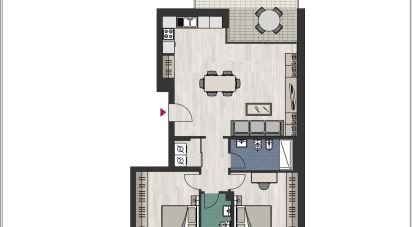 Three-room apartment of 104 m² in Bologna (40131)