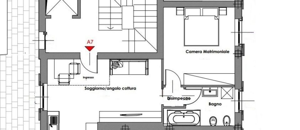Bilocale di 56 m² a Palazzago (24030)