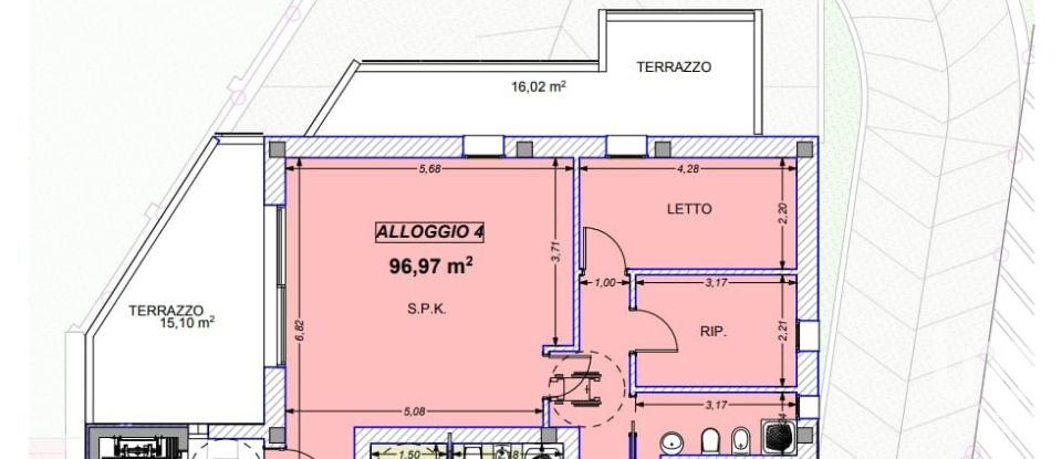 Block of flats 7 rooms of 156 m² in Fano (61032)