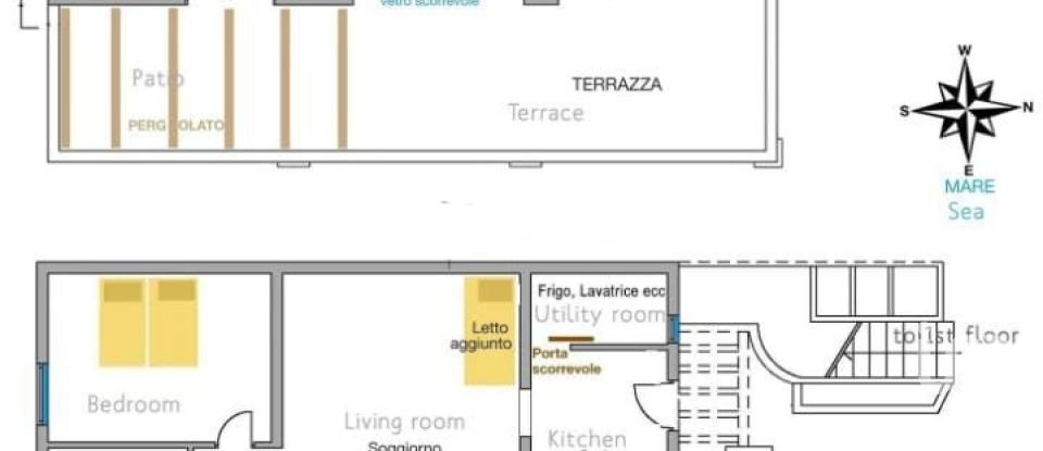 House boat 8 rooms of 160 m² in Gagliano del Capo (73020)