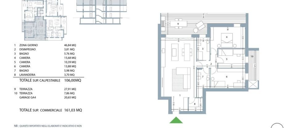 Four-room apartment of 157 m² in Mestrino (35035)