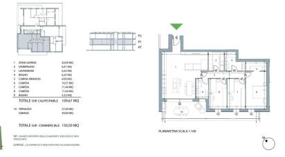 Four-room apartment of 152 m² in Rubano (35030)