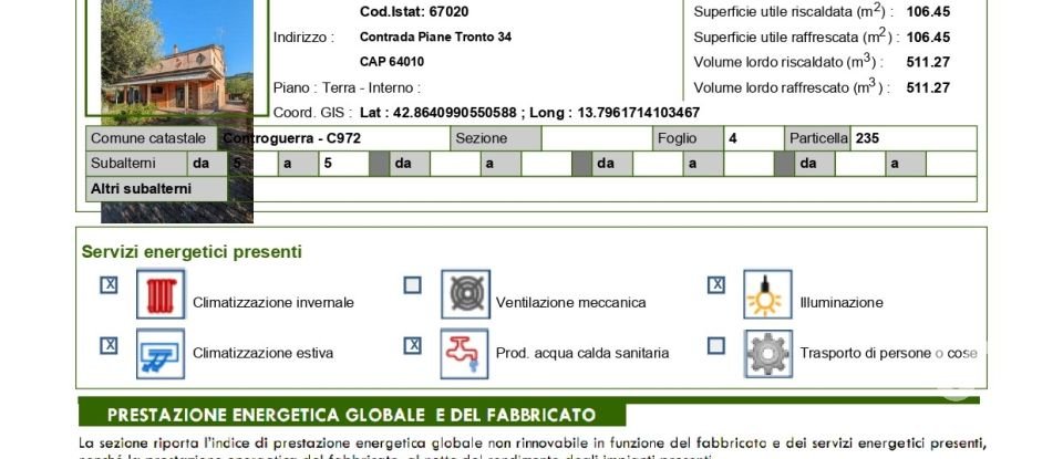 Townhouse 8 rooms of 8,000 m² in Controguerra (64010)