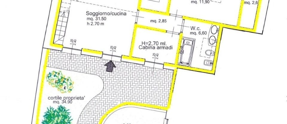 Three-room apartment of 60 m² in Spotorno (17028)