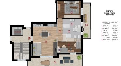 Three-room apartment of 90 m² in Albignasego (35020)