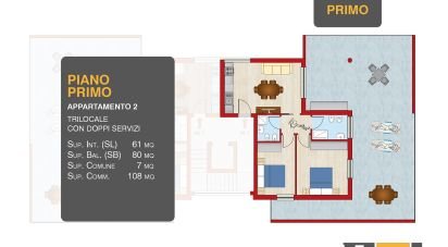 Appartamento 5 locali di 61 m² a Alba Adriatica (64011)