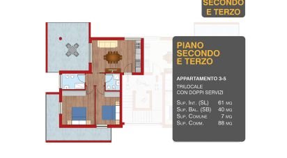 Appartamento 5 locali di 61 m² a Alba Adriatica (64011)