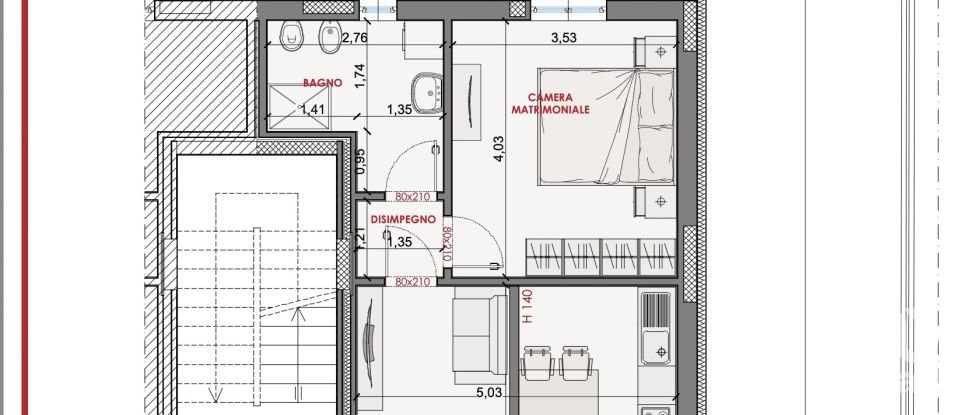 Bilocale di 83 m² a Borgonovo Val Tidone (29011)