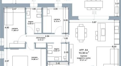 Quadrilocale di 137 m² a Vigonza (35010)