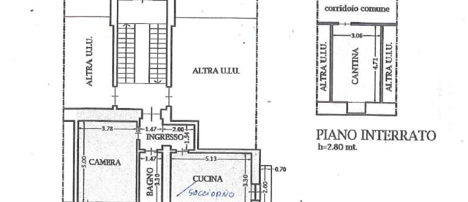 Two-room apartment of 70 m² in Torino (10139)