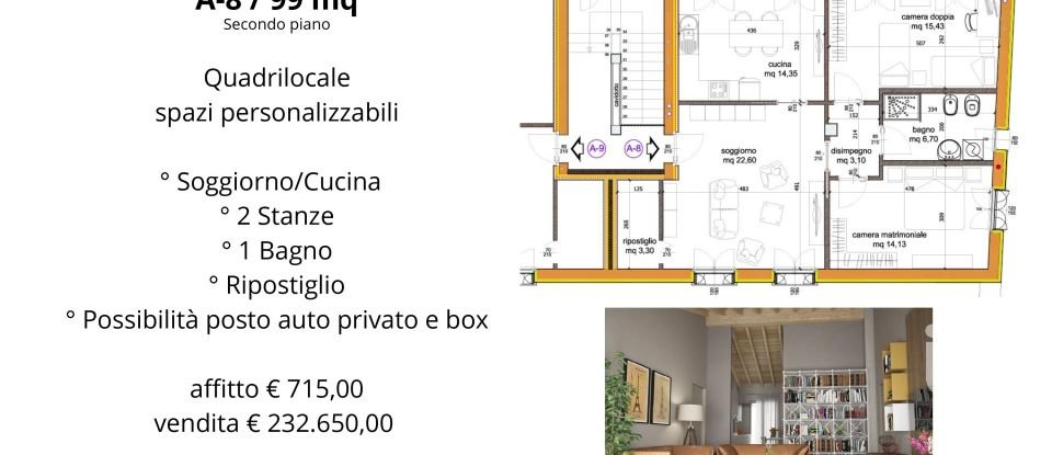Appartamento 6 locali di 99 m² a Cremona (26100)