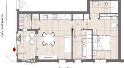 Three-room apartment of 65 m² in Grottammare (63066)