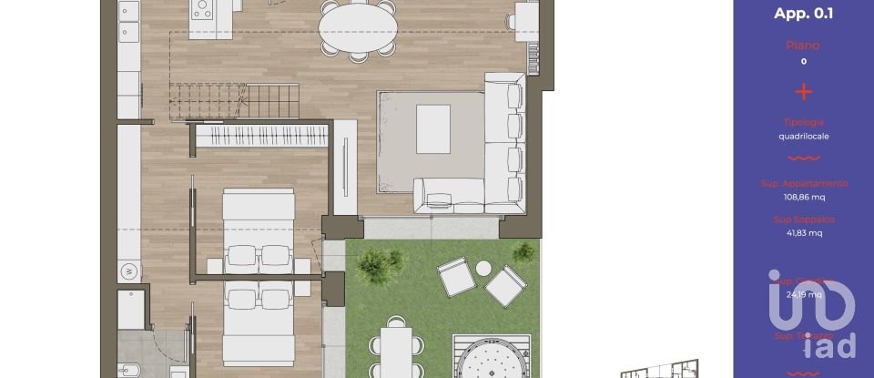Quadrilocale di 165 m² a Milano (20155)