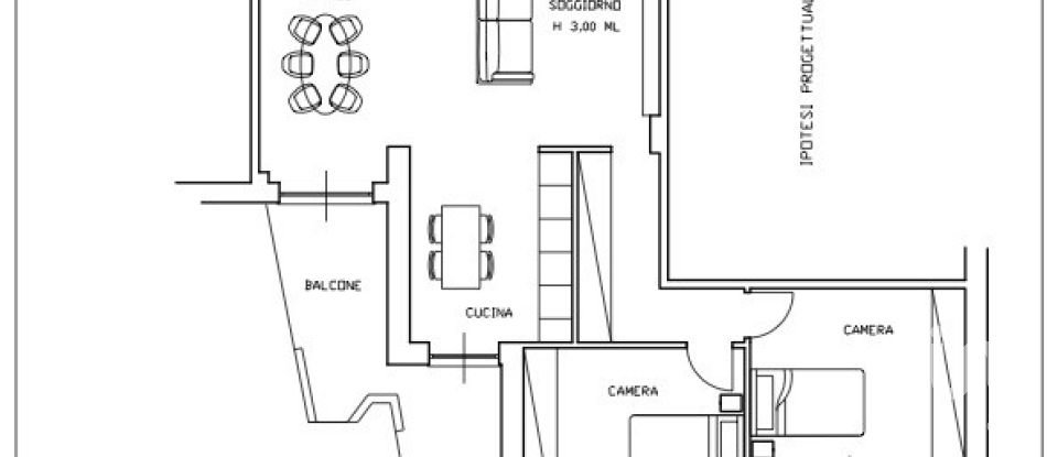 Four-room apartment of 110 m² in Genova (16157)