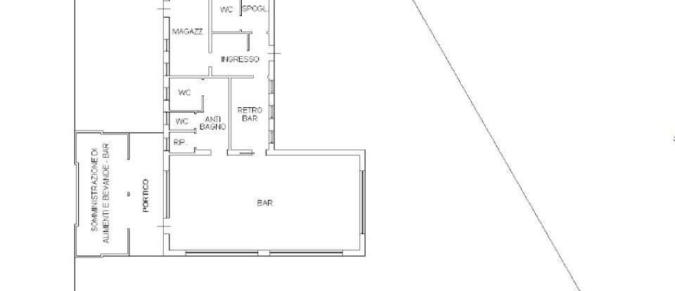 Bar of 208 m² in Rovigo (45100)