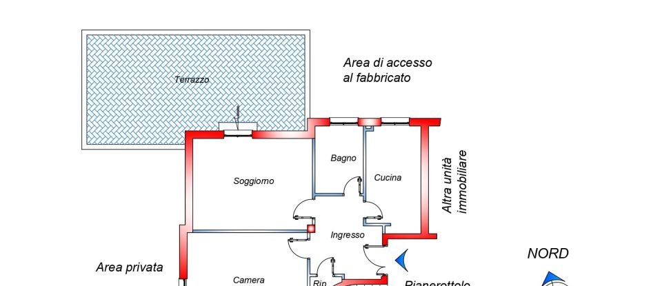 Bilocale di 77 m² a Roma (00183)