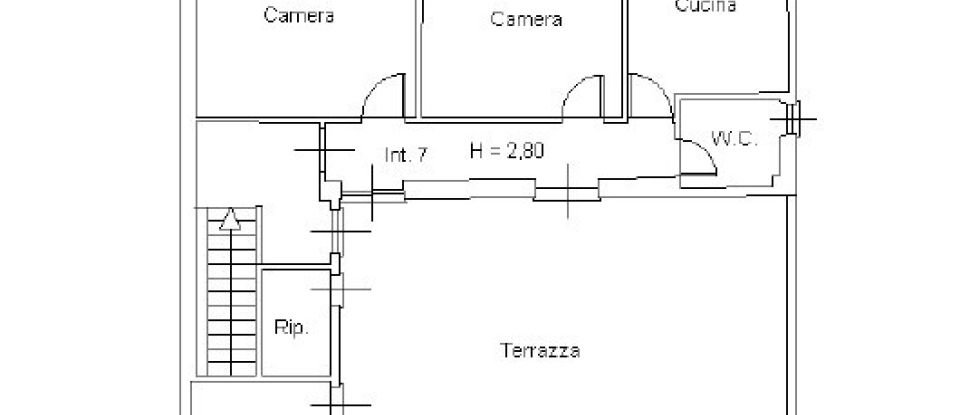 Loft 2 locali di 95 m² a Roma (00155)