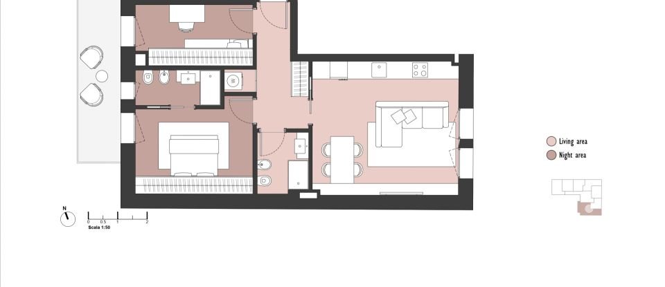 Trilocale di 85 m² a Milano (20126)