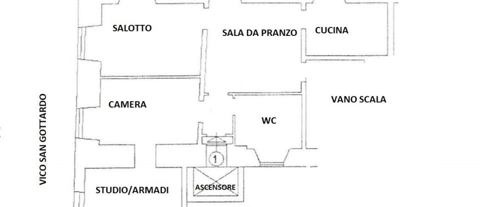 Three-room apartment of 87 m² in Genova (16123)