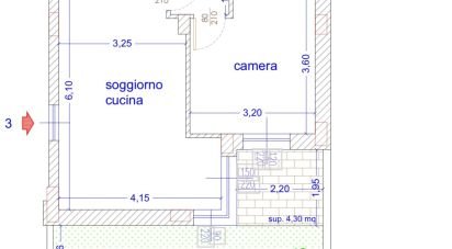 Three-room apartment of 60 m² in San Benedetto del Tronto (63074)