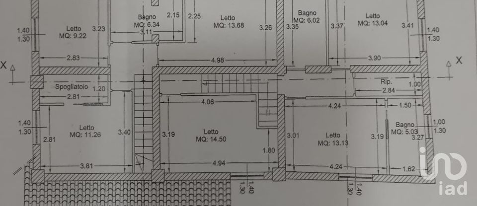 Mansion 11 rooms of 147 m² in Fabriano (60044)