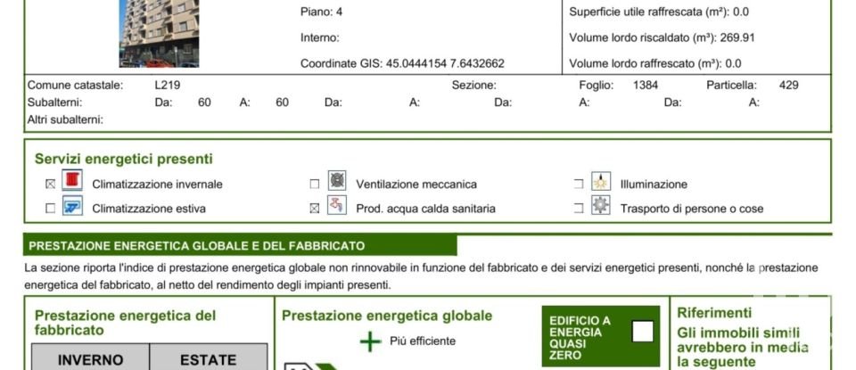 One-room apartment of 32 m² in Torino (10137)