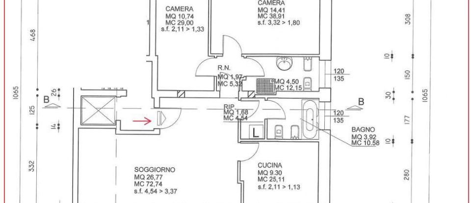 Quadrilocale di 106 m² a Padova (35126)