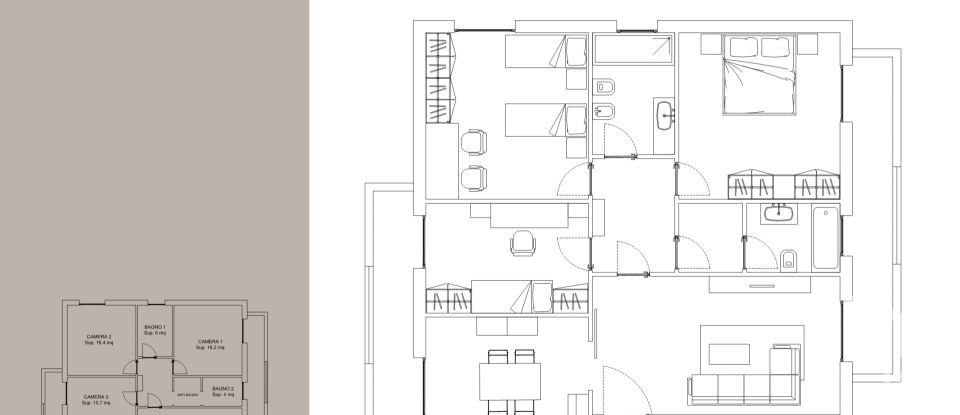 Four-room apartment of 120 m² in Treia (62010)